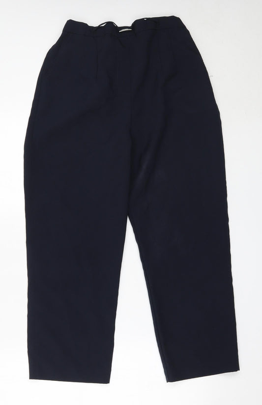 Womens UK Size 14 Sarah Hamilton Regular Fit Blue Trousers