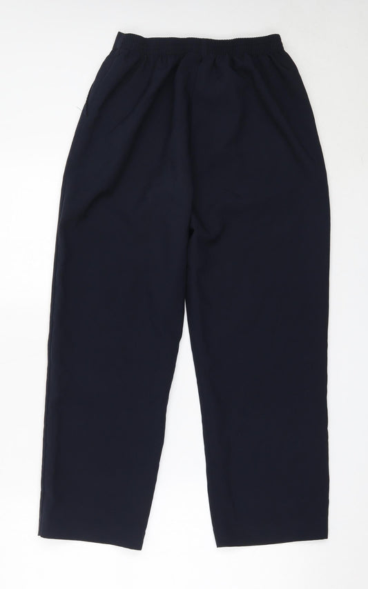 Womens UK Size 14 Sarah Hamilton Regular Fit Blue Trousers