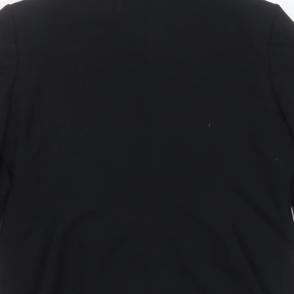 Warp & Weft Womens Black Jacket Size 14 Zip