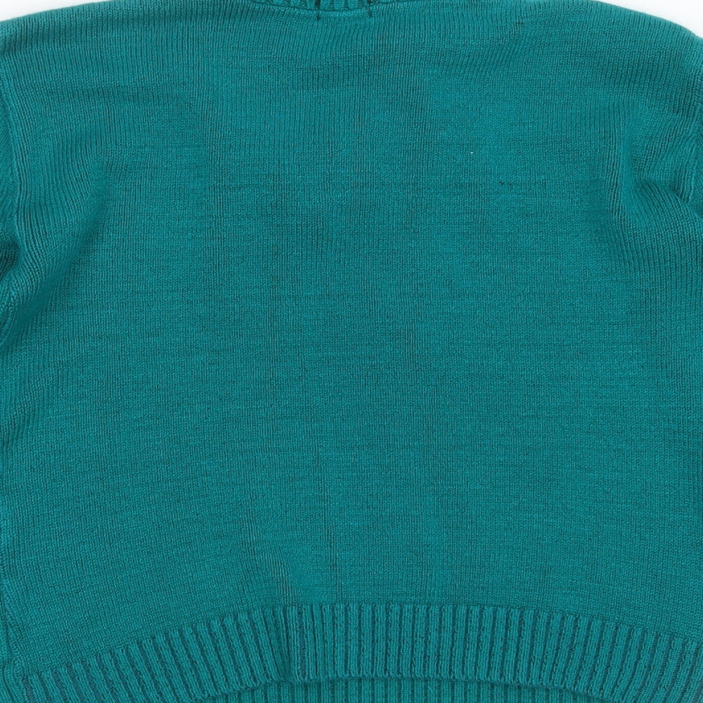 Womens UK Size S Fashion Alert Green Pullover Jumper