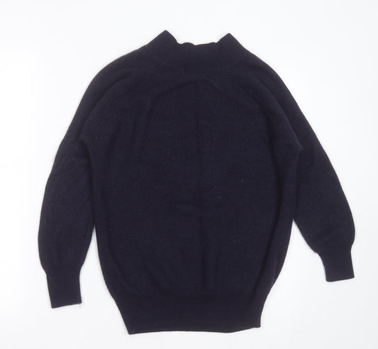 F&F Womens Blue Round Neck Acrylic Pullover Jumper Size 6