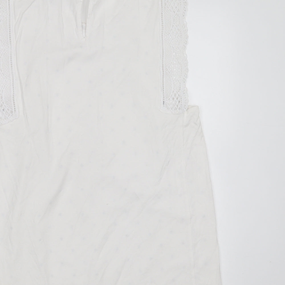 Womens UK Size 10 Marks and Spencer White Basic Blouse