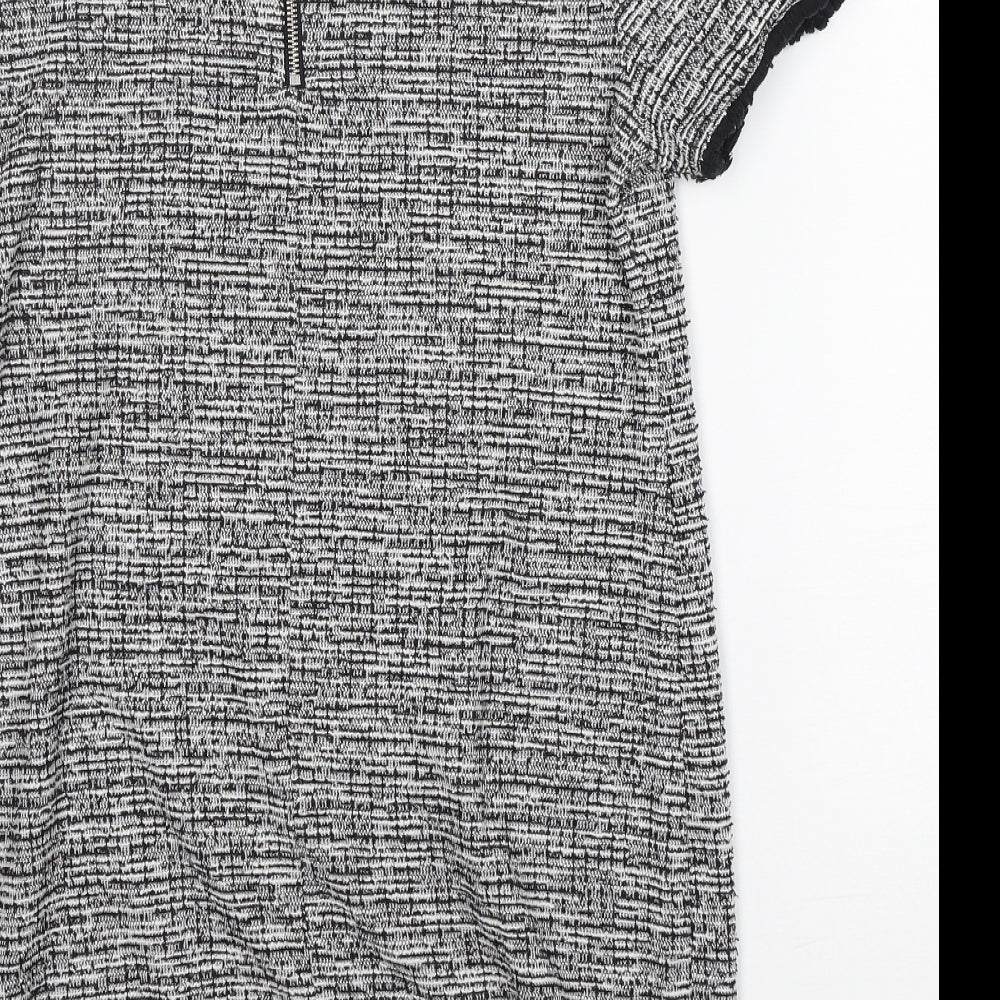 New Look Womens Multicoloured Polyester A-Line Size 12 Crew Neck