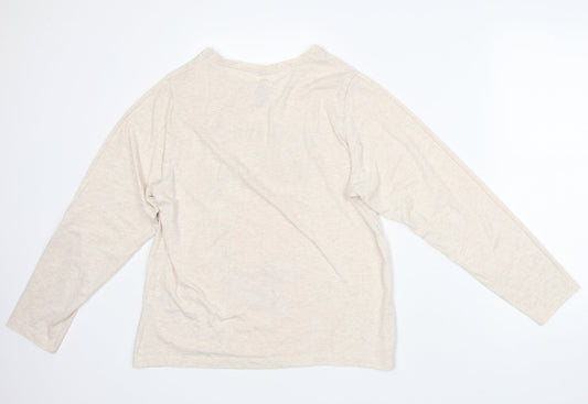 Primark Womens Ivory Cotton Basic T-Shirt Size M Round Neck - winne the pooh, disney