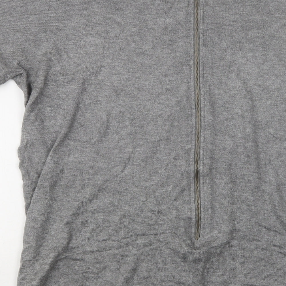 Primark Womens Grey Round Neck Viscose Pullover Jumper Size S