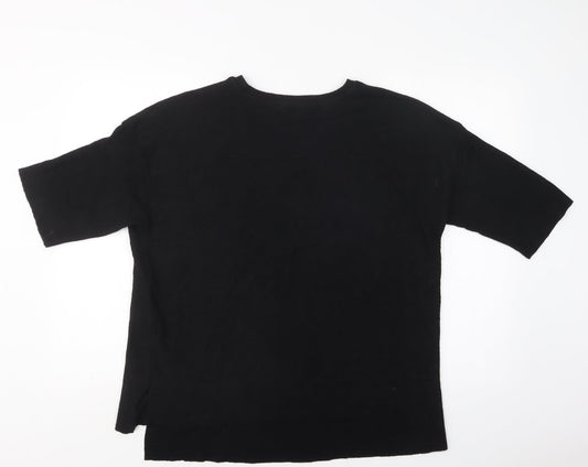 Womens UK Size S Zara Black Pullover Jumper