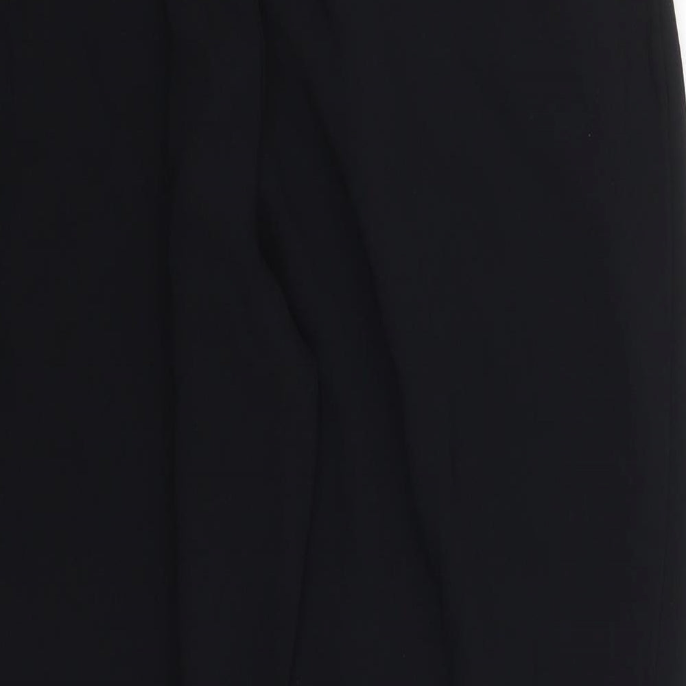 Womens UK Size 14 Marks and Spencer Regular Fit Black Trousers
