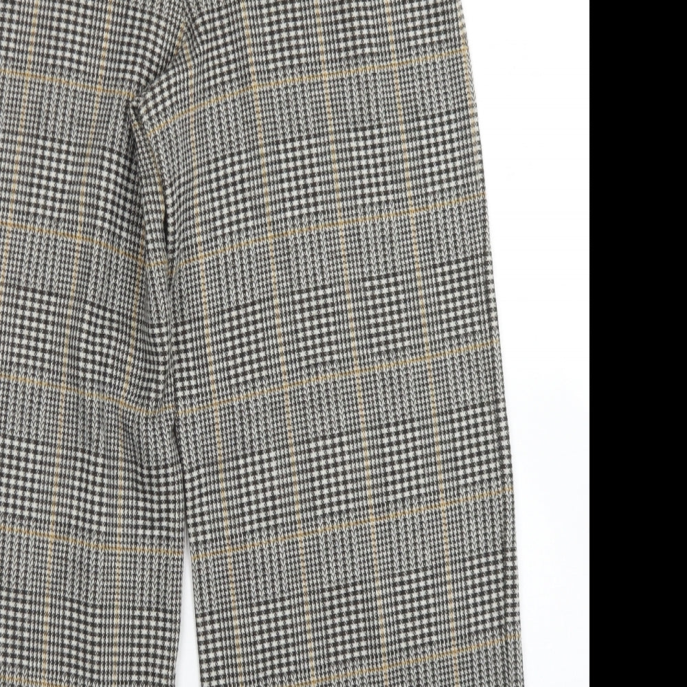 Womens UK Size S H&M Regular Fit Dress Pants Brown Trousers