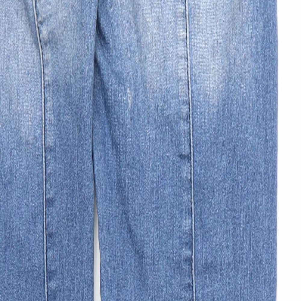 Womens UK Size 10 TALLY WEiJL Regular Fit Skinny Blue Jeans