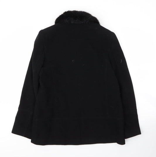 Womens UK Size 12 Etam Black Varsity Jacket
