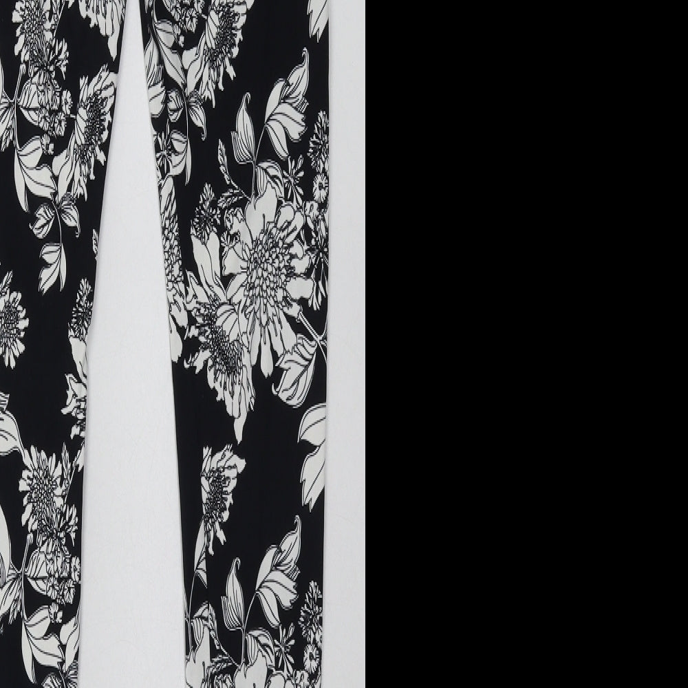 Womens UK Size S H&M Regular Fit Sweatpants Black Trousers