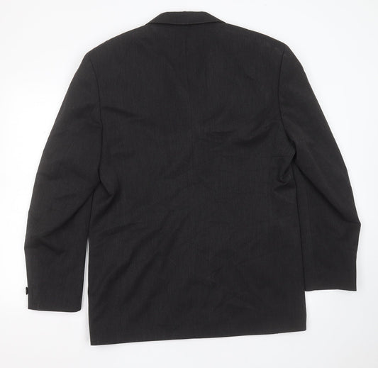 ARMANDO Mens Grey Polyester Jacket Suit Jacket Size 42