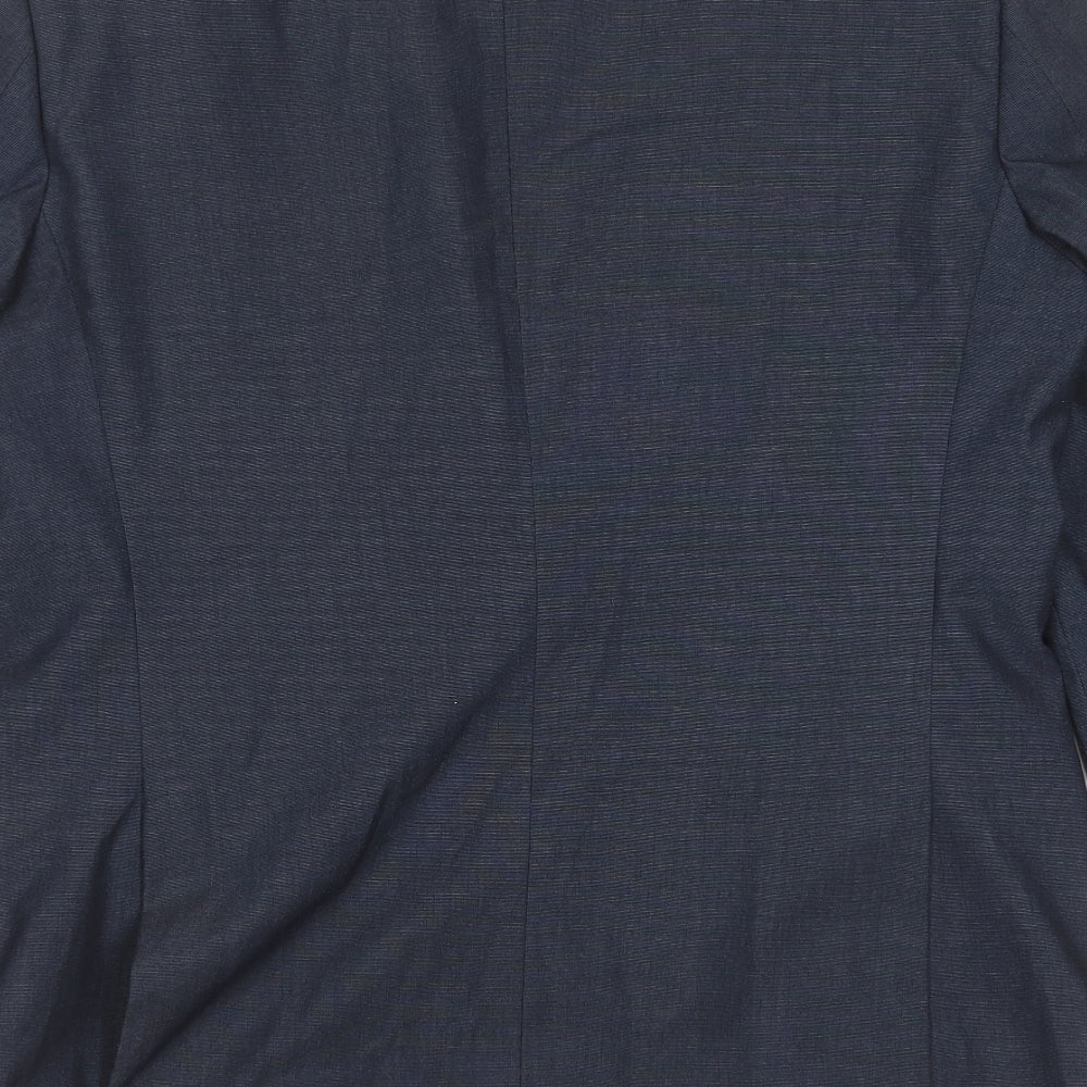 F&F Mens Blue  Polyester Jacket Suit Jacket Size 42