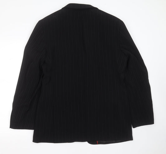 Mens UK Size 42 Milan Collection Regular Black Suit Jacket