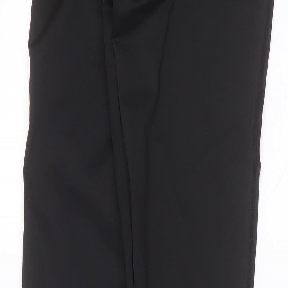 Preworn Womens Black Polyester Capri Leggings Size S L28 in Extra-Slim