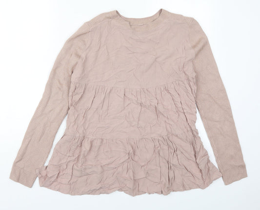 Womens UK Size 10 Marks and Spencer Pink Pullover Jumper