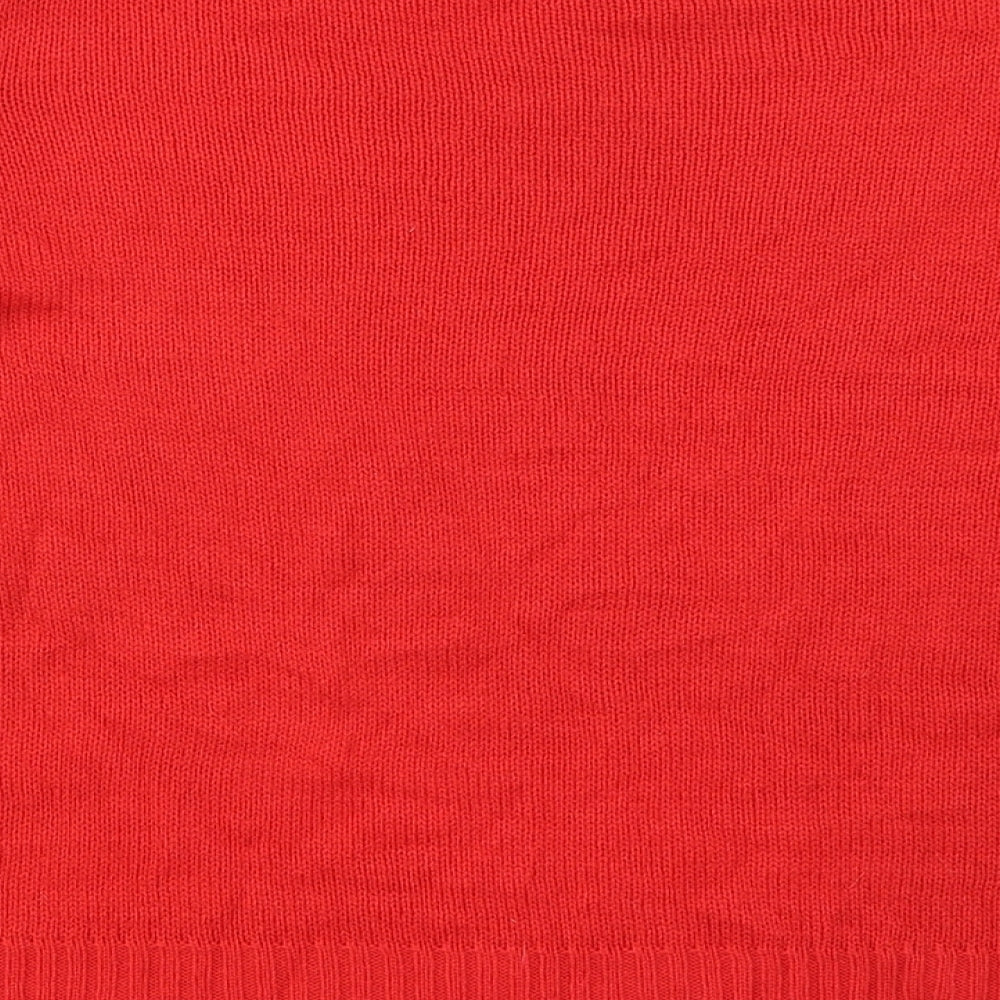 Womens UK Size L H&M Red Pullover Jumper