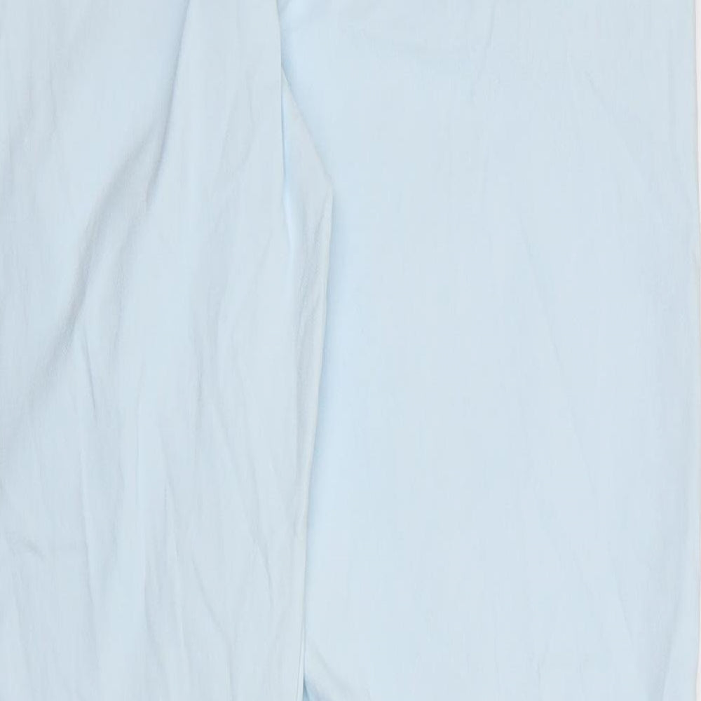 Womens UK Size 3XL Preworn Regular Fit Carrot Blue Trousers