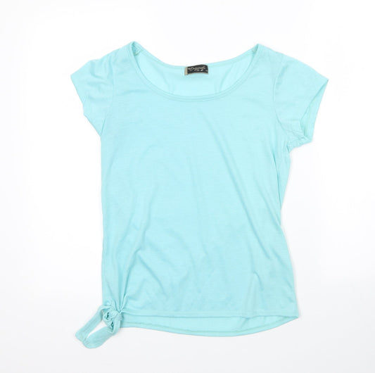 Womens UK Size 10 Originals Blue Basic T-Shirt