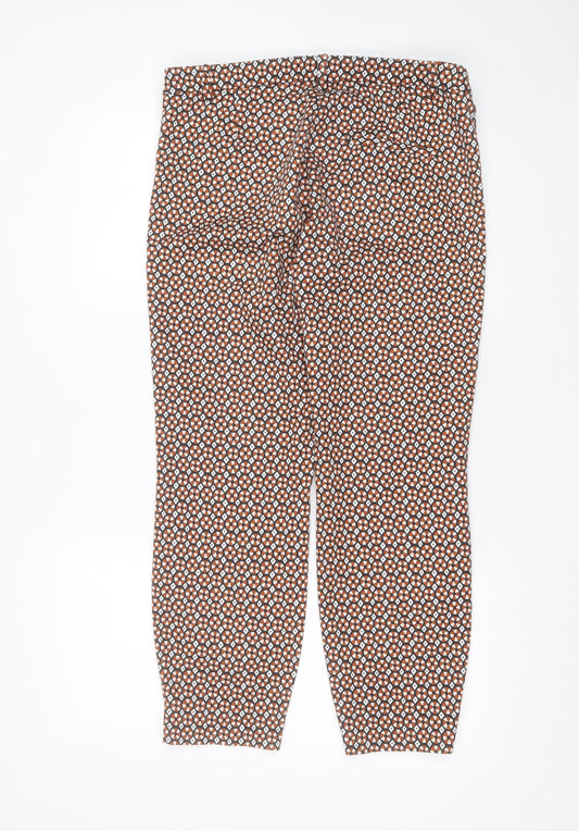 Womens UK Size 14 H&M Slim Fit Black Trousers