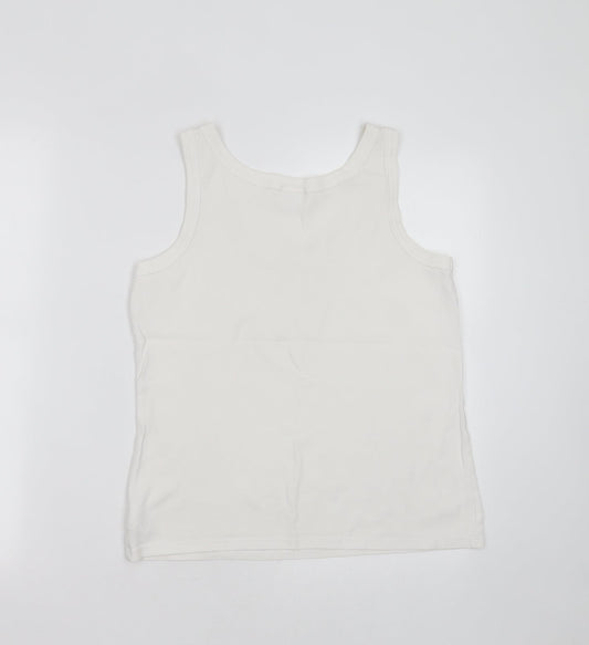 Womens UK Size 16 NEXT White Basic Tank