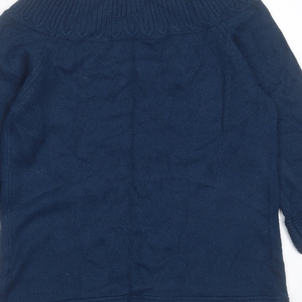 Womens UK Size 10 Marks and Spencer Blue Pullover Jumper
