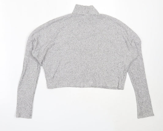 Womens UK Size 6 Topshop Grey Pullover Jumper