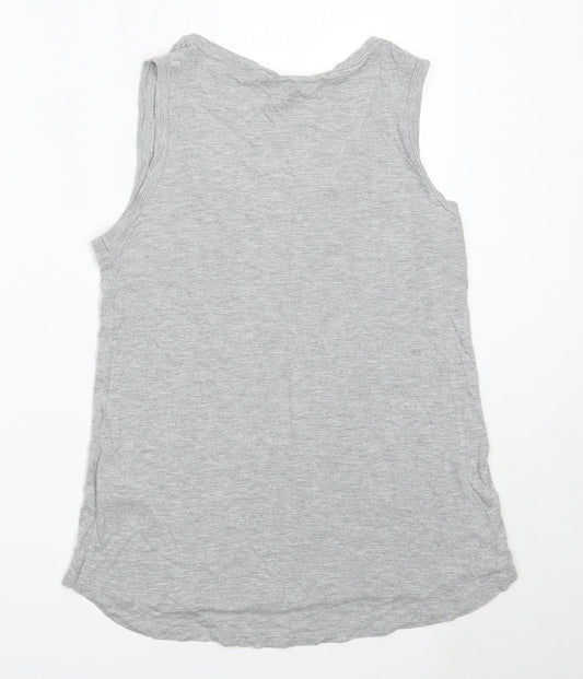 Womens UK Size 10 Dorothy Perkins Grey Basic Tank