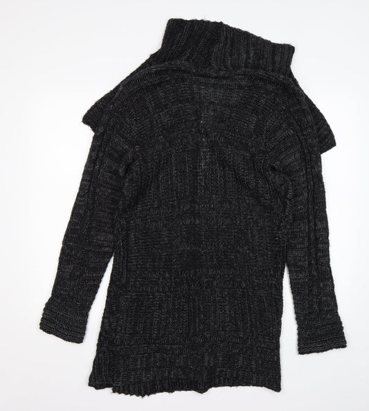 Womens UK Size S Preworn Grey Cardigan Jumper