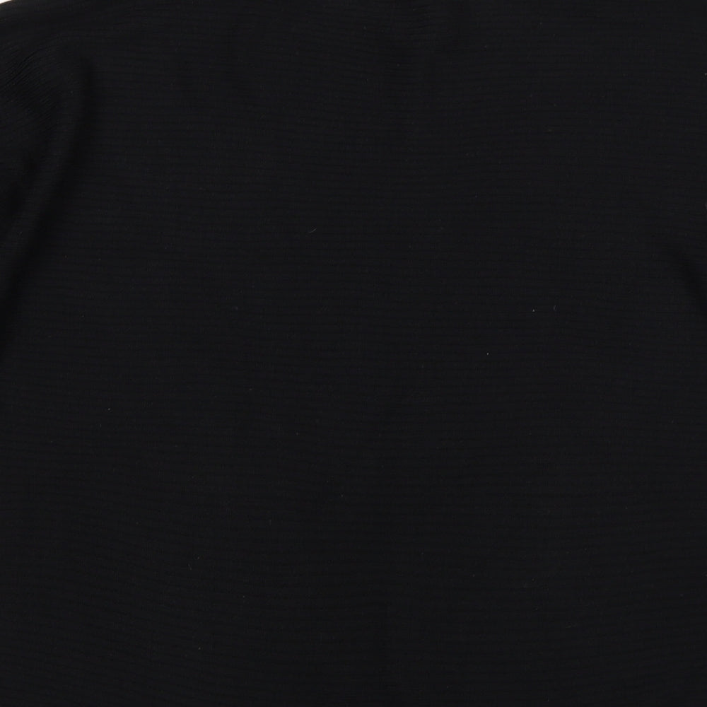 George Womens Black Round Neck Acrylic Pullover Jumper Size 12