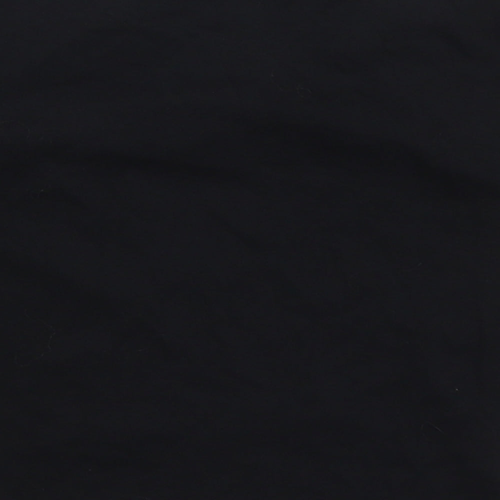Womens UK Size S Pull&Bear Black Basic T-Shirt