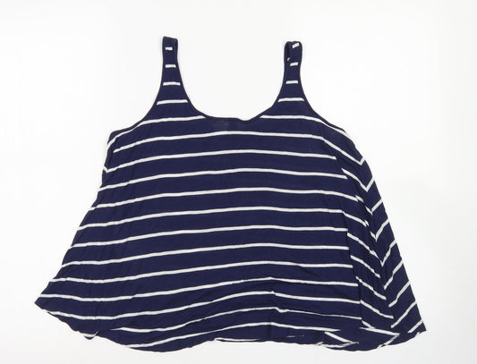 Womens UK Size 8 Divided Blue Basic Tank