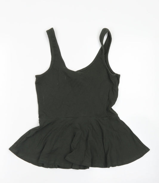 Womens UK Size 10 Atmosphere Green Basic Tank
