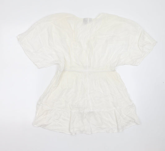 Womens UK Size 12 ASOS White Basic Blouse