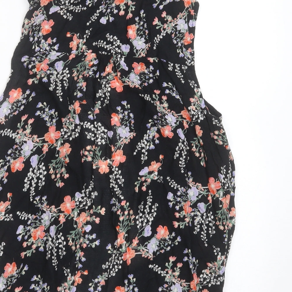 Womens UK Size 8 M&Co Black Basic Blouse
