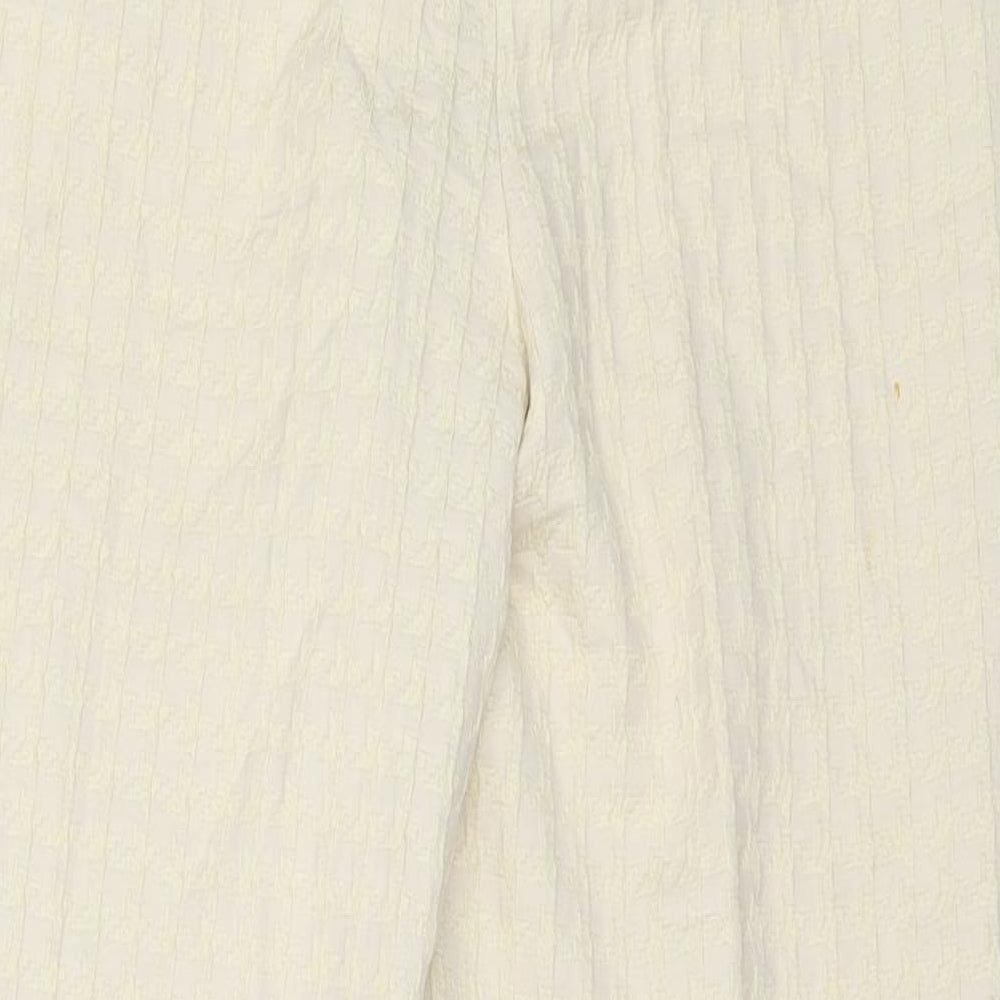 Womens UK Size 28 in Preworn Regular Fit Capri Ivory Trousers