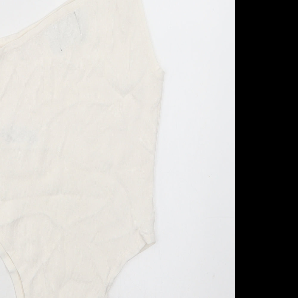 Womens UK Size 12 ASOS One-Piece Ivory Bodysuit