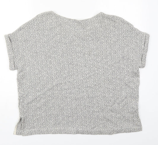 TU Womens Grey Round Neck Polyester Pullover Jumper Size 16