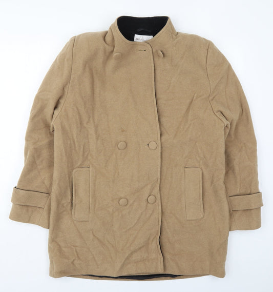 Womens UK Size 16 EWM Beige Pea Coat