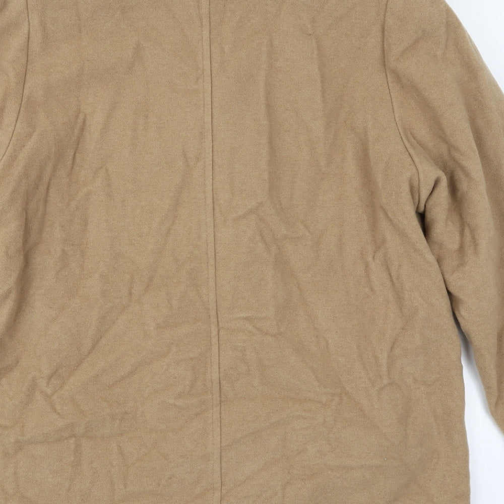 Womens UK Size 16 EWM Beige Pea Coat