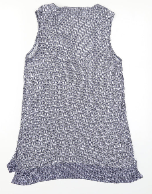 Womens UK Size 10 NEXT Blue Basic Tank