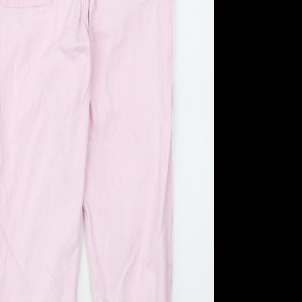 F&F Girls Orange Cotton Tapered Jeans Size 9 Months L21 in Regular Zip
