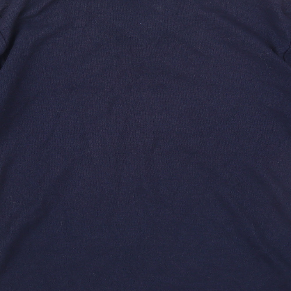 Zeco Boys Blue Polyester Basic Polo Size 11 Years Collared Pullover