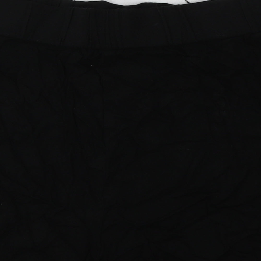 Matalan Womens Black  Viscose Sweat Shorts Size 12  Regular