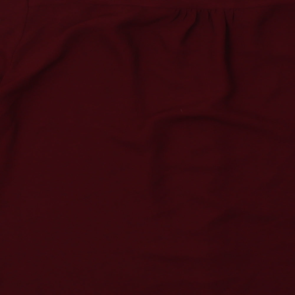 Womens UK Size 10 Dorothy Perkins Purple Basic Blouse