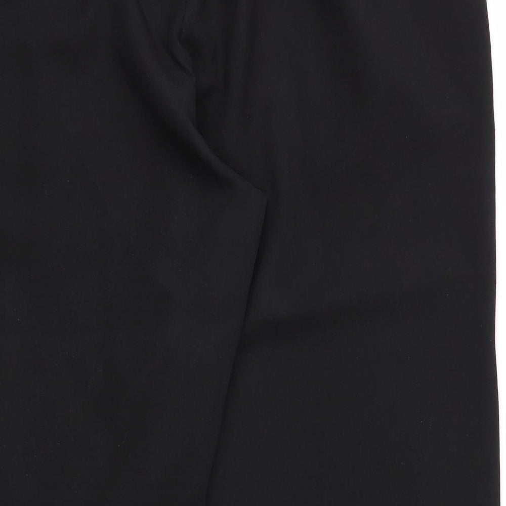 Womens UK Size 20 XE Regular Fit Capri Black Trousers