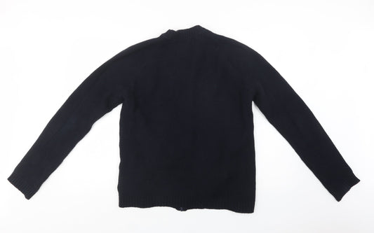 ASOS Mens Blue Collared Cotton Full Zip Jumper Size L