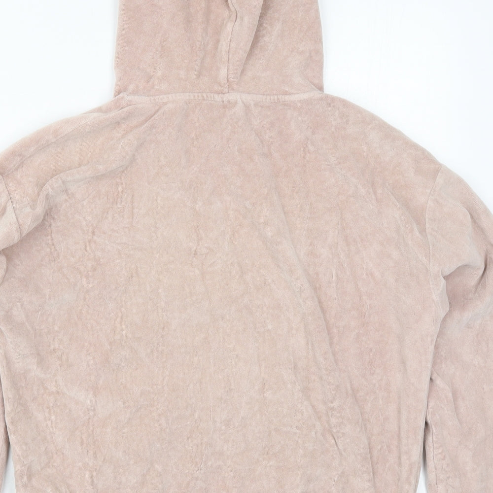 Topshop Womens Pink Cotton Pullover Hoodie Size 6 Pullover