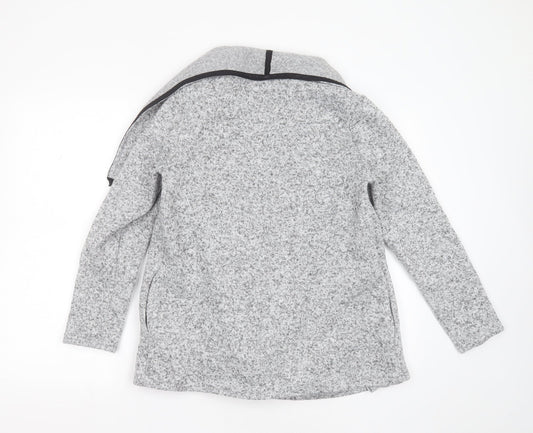 Womens UK Size 12 Papaya Grey Cardigan Jumper