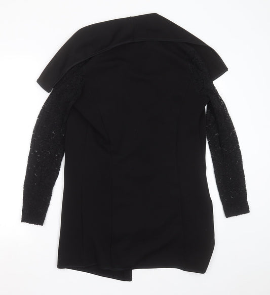 BLUE VANILLA Womens Black Jacket Size S - lace sleeve